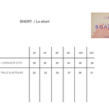 Bonjour Diary - Embroidered Short & Top Set Natural Cotton Flex