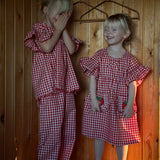 Sissel Mini - Charlene Mini Top Red Checks
