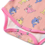 Smafolk :: Short-Sleeved Baby Body With Baby Dolphins Blossom