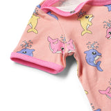 Smafolk :: Short-Sleeved Baby Body With Baby Dolphins Blossom