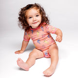 Smafolk :: Short-Sleeved Baby Body With Baby Dolphins Blossom
