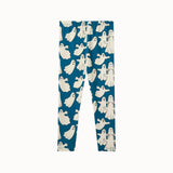 Smafolk -  Gala Leggings With Dancing Ghosts Seawind