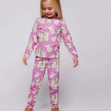 Smafolk -  Gala Long-Sleeved Top With Dancing Ghosts Sweet Lilac