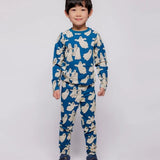 Smafolk -  Gala Leggings With Dancing Ghosts Seawind