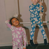 Smafolk -  Gala Leggings With Dancing Ghosts Seawind