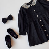 봉주르 다이어리 :: 헤어핀이 달린 튜닉, 블랙 도트 프린트 