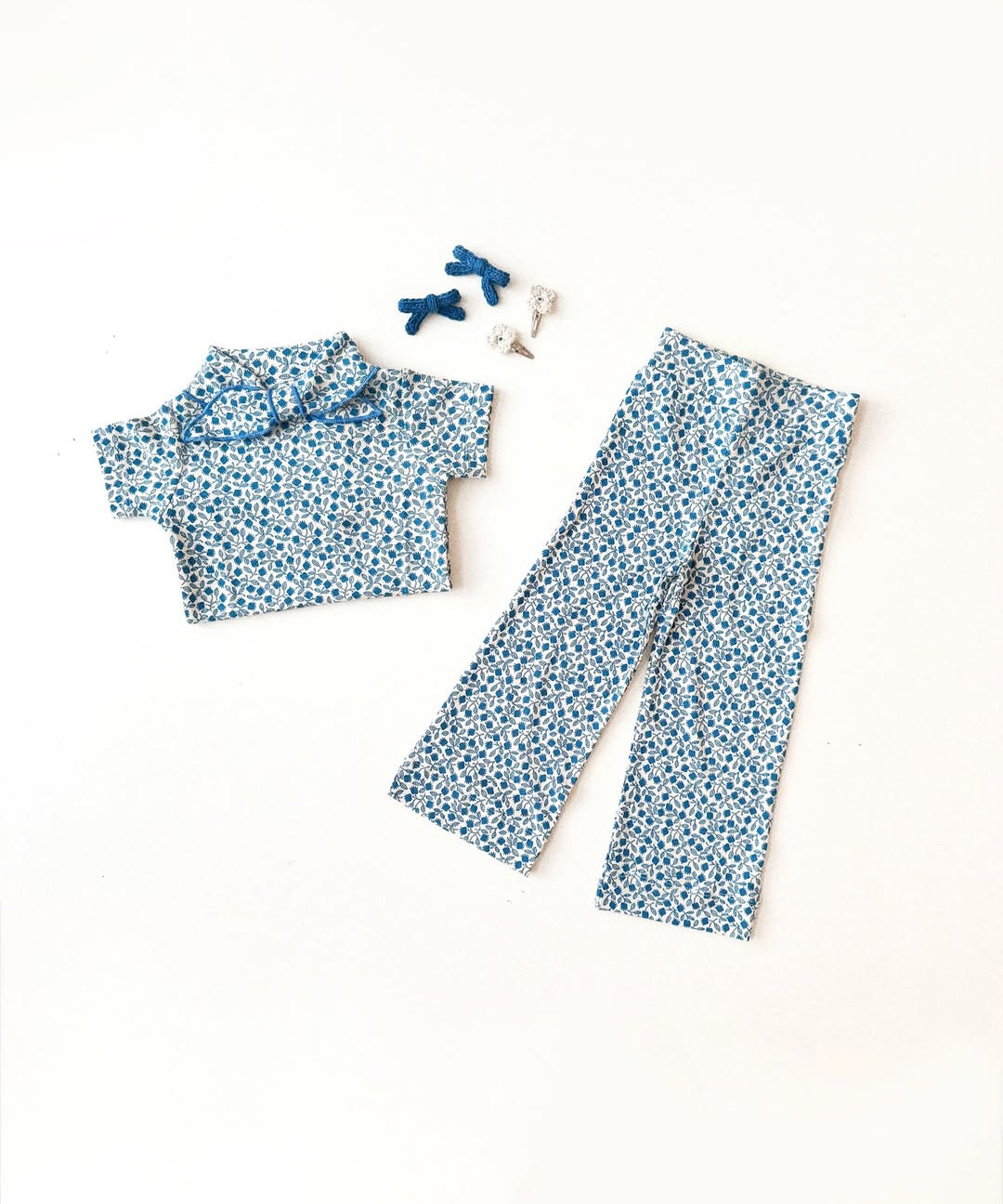 Misha And Puff -  Scout Tee Blue Ribbon Lisse Fields