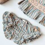 Bonjour Diary - Top & Panty Set Blue Transat Stripe