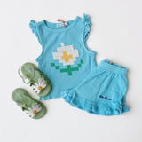 Bobo Choses -  Pixel Daisy Ruffled Top
