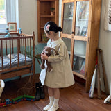 [Exclusive] Mes Kids Des Fleurs - Lace Collar Coat