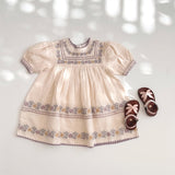 Apolina -  Patsy Ribbons Dress Cream
