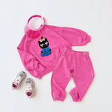 Mini Rodini - Cat Chenille Sweatshirt Pink