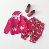 Hello Simone - Baby Jeannette Cardigan Cherry