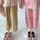 Konges Sløjd Kitty Cardigan and Kitty Pants Silver Pink - kids matching set, view 3