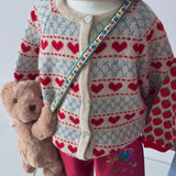 Konges Sløjd Belou Cardigan Heart - kids knit cardigan, view 7