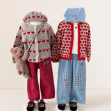 Konges Sløjd Belou Cardigan Heart - kids knit cardigan, view 5