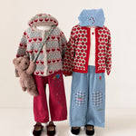 Konges Sløjd Magot Sequin Frill Pants Cardinal - kids sequin pants, view 2