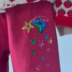 Konges Sløjd Magot Sequin Frill Pants Cardinal - kids sequin pants, view 9