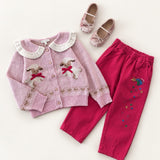 Bebe Organic - Laurel Cardigan Lambs Jaquard Knit