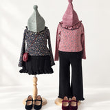 Iver and Isla -  Pointelle Frill Skirted Bloomer Noir