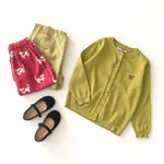 Konges Sløjd Cathy Cardigan Leek Green - kids knit cardigan, view 5