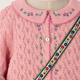 Konges Sløjd Rosier Cardigan Light Rose - kids knit cardigan, view 6