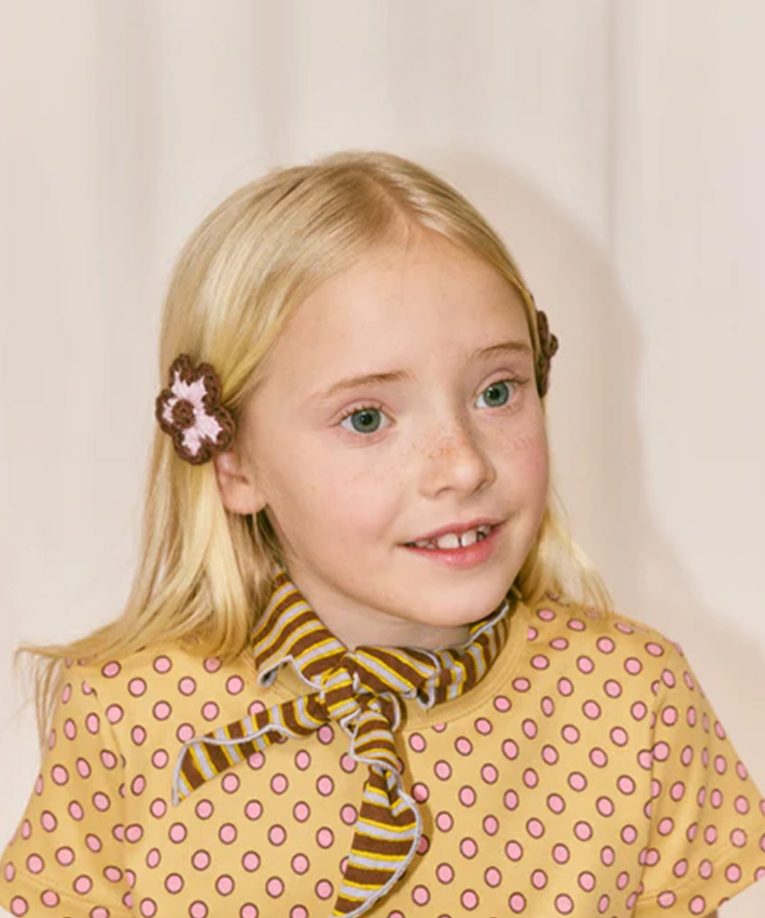 Misha And Puff -  Medium Flower Clip Set Aura