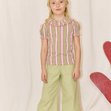 Misha And Puff -  Balloon Sleeve Paloma Tee Aura Vaquero Stripe