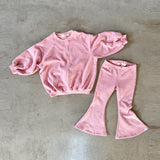 Twin Collective :: Fleecy Flare Set Peachy Pink