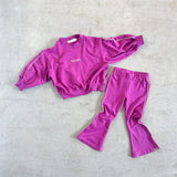Twin Collective :: Piper Flare Pant Set Magenta