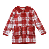 Fish And Kids -  Red Checks Coat