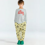 The Animals Observatory -  Anteater Kid Long Sleeve T-Shirt Light Blue