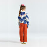 The Animals Observatory :: Eel Kid Polo Shirt Navy Stripe