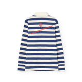 The Animals Observatory :: Eel Kid Polo Shirt Navy Stripe