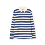 The Animals Observatory :: Eel Kid Polo Shirt Navy Stripe