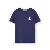 동물 관측소 :: 수탉 아이 티셔츠 진한 파란색 