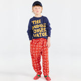 The Animals Observatory -  Shark Kid Sweatshirt Deep Blue