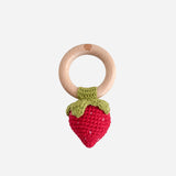 The Blueberry Hill :: Strawberry Teether and Rattle