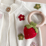 The Blueberry Hill :: Strawberry Teether and Rattle
