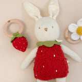 The Blueberry Hill :: Strawberry Teether and Rattle