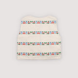 The New Society -  Malva Waistcoat Flower Embroidery Natural Denim