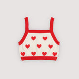 The New Society -  Maqui Top Hearts Jacquard