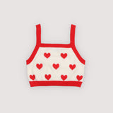 The New Society -  Maqui Top Hearts Jacquard