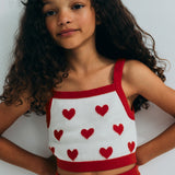 The New Society -  Maqui Top Hearts Jacquard