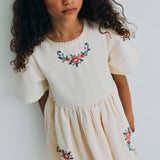 The New Society -  Narcise Dress Ecru