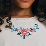 The New Society -  Narcise Dress Ecru