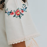 The New Society -  Narcise Dress Ecru