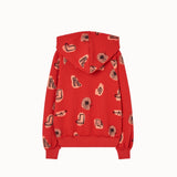The Animals Observatory - Beaver Kid Hoodie Red