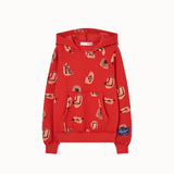 The Animals Observatory - Beaver Kid Hoodie Red