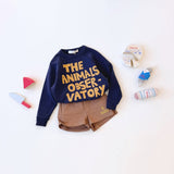 The Animals Observatory -  Shark Kid Sweatshirt Deep Blue